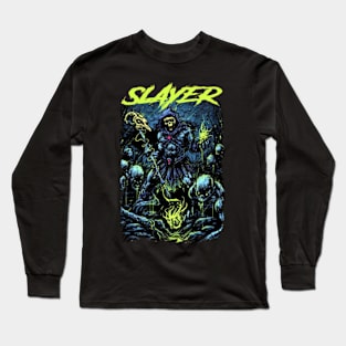 SLAYER BAND MERCHANDISE Long Sleeve T-Shirt